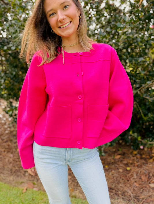 The Collie Cropped Cardigan