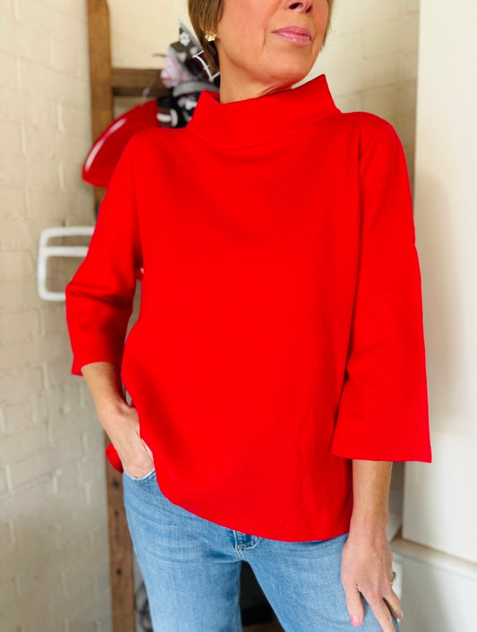 The Meredith Mock Neck Sweater