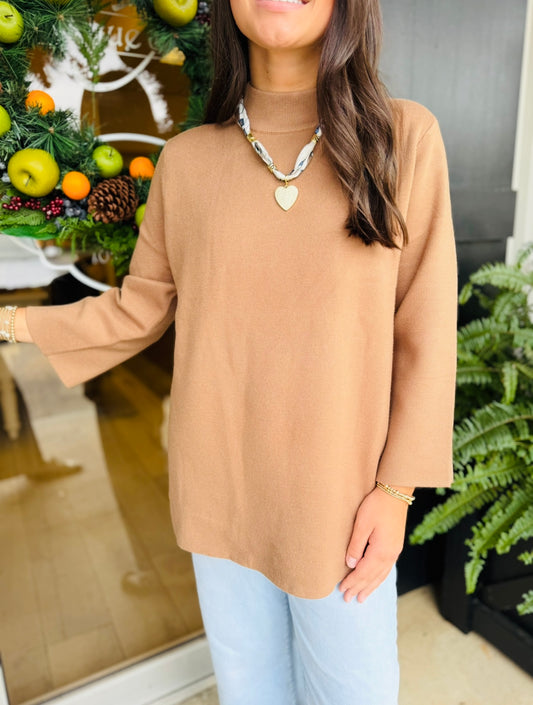 The Milly Mock Neck Sweater