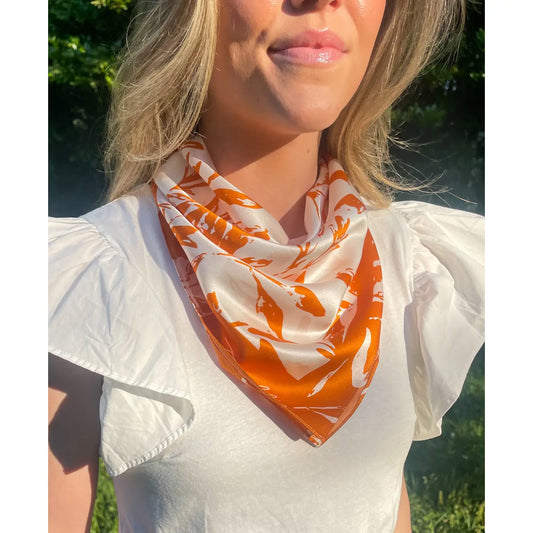 The Orange + White Gameday Scarf