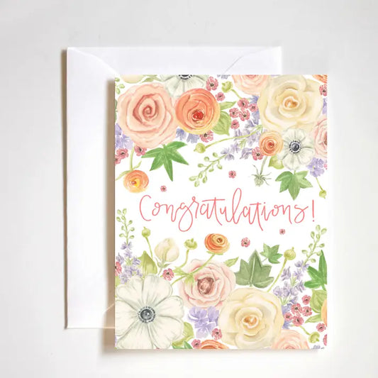 Floral Congratulations Card