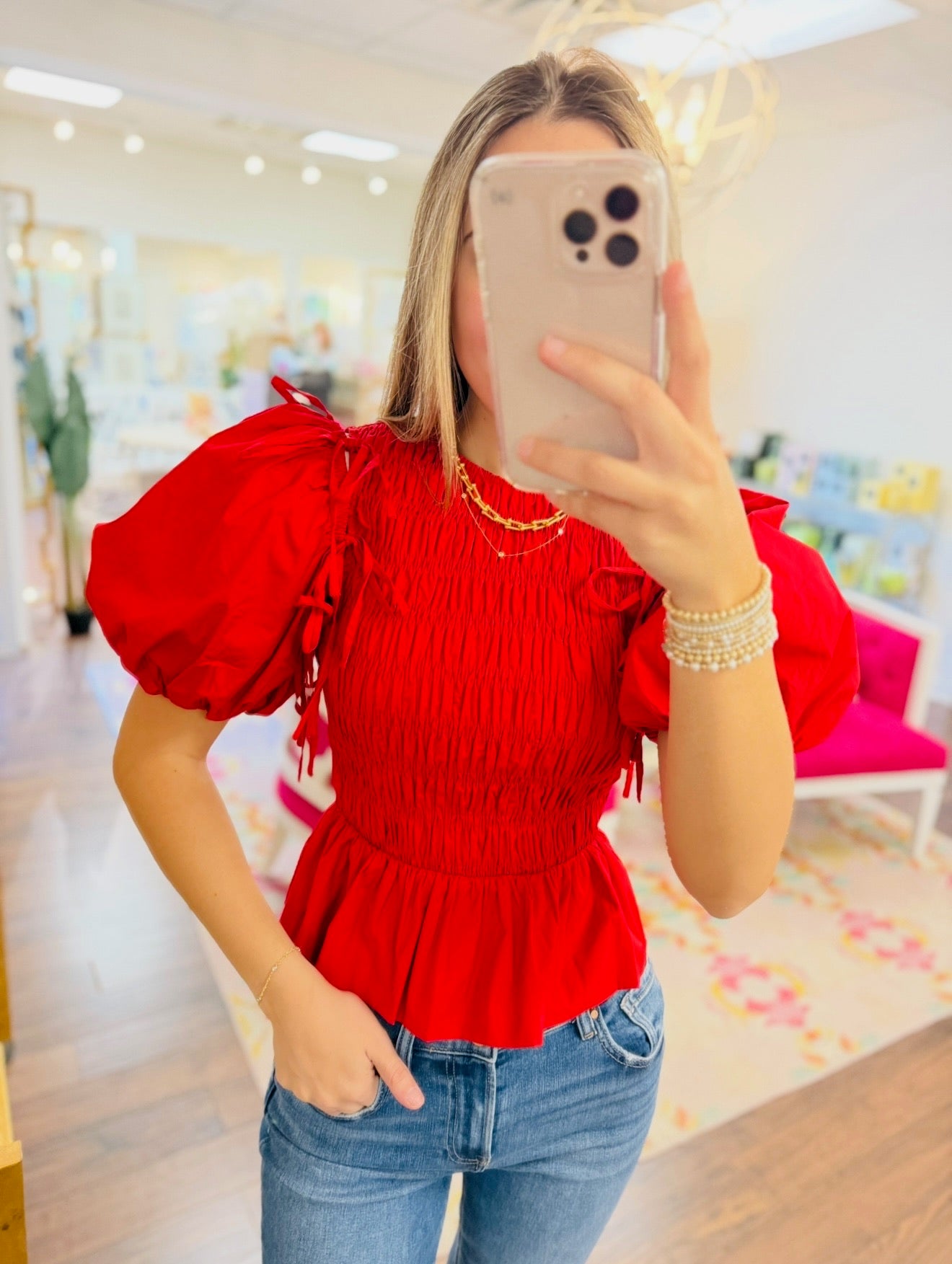 The Parks Peplum Top