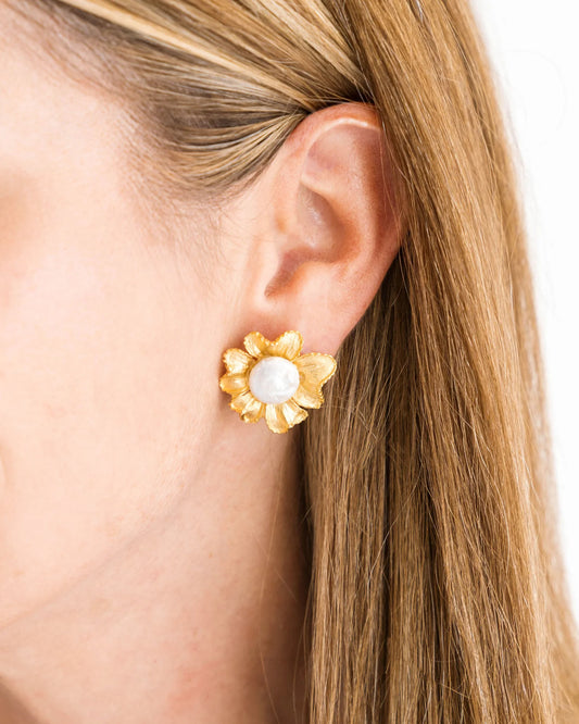 Susan Shaw/ Marigold Pearl Studs