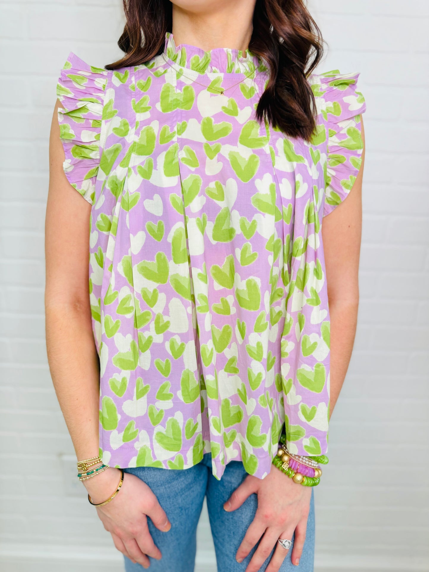 The Lavender Heart Top/ FINAL SALE