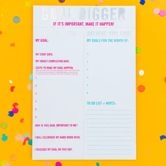 Goal Setting Notepad