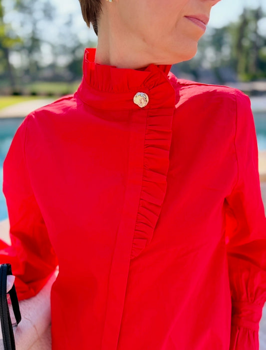 The Lovely Button Blouse