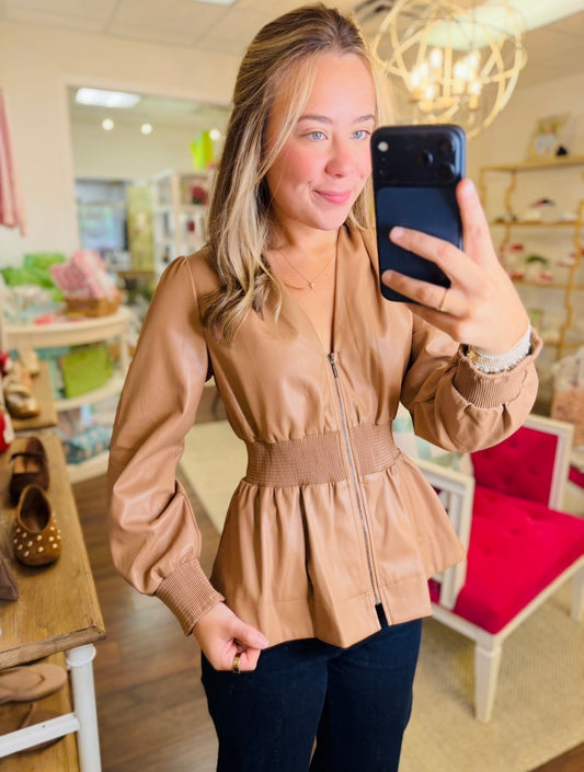 The Lilli Leather Top