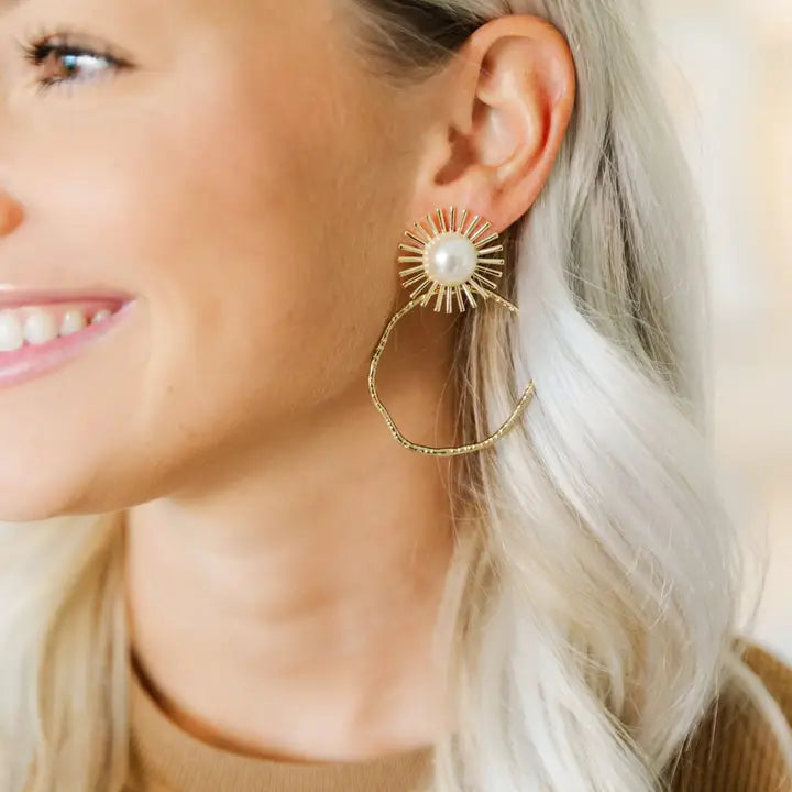 The Pearl Sunburst Hoops