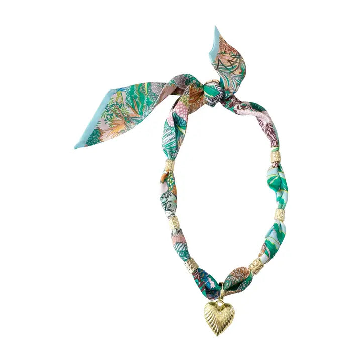 The Tahiti Scarf with Charm Necklace