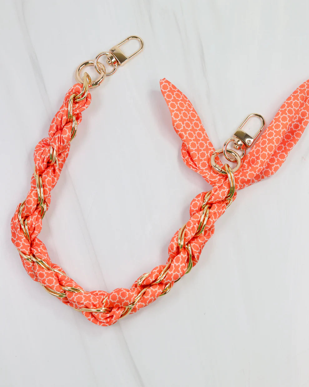 The Serafina Scarf Purse Chain/ Orange