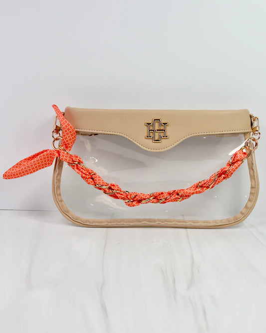 The Serafina Scarf Purse Chain/ Orange