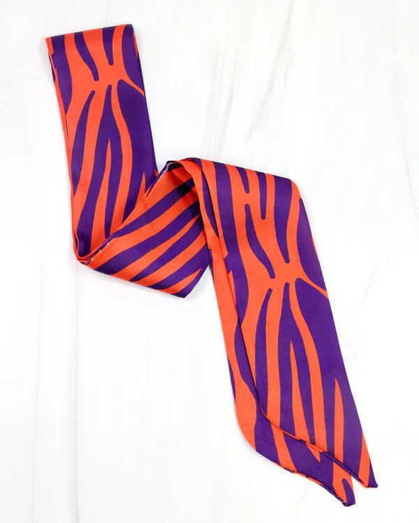 The Serafina Scarf/ Purple + Orange