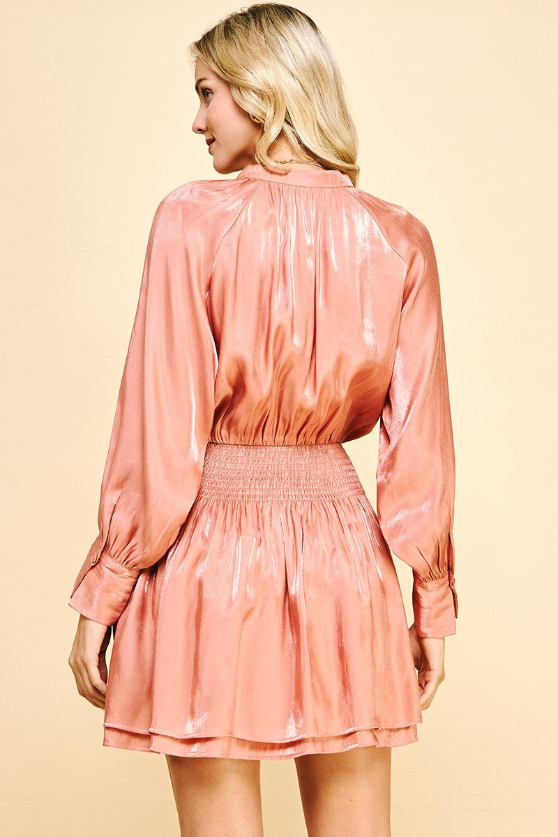 The Paden Peach Dress/ FINAL SALE