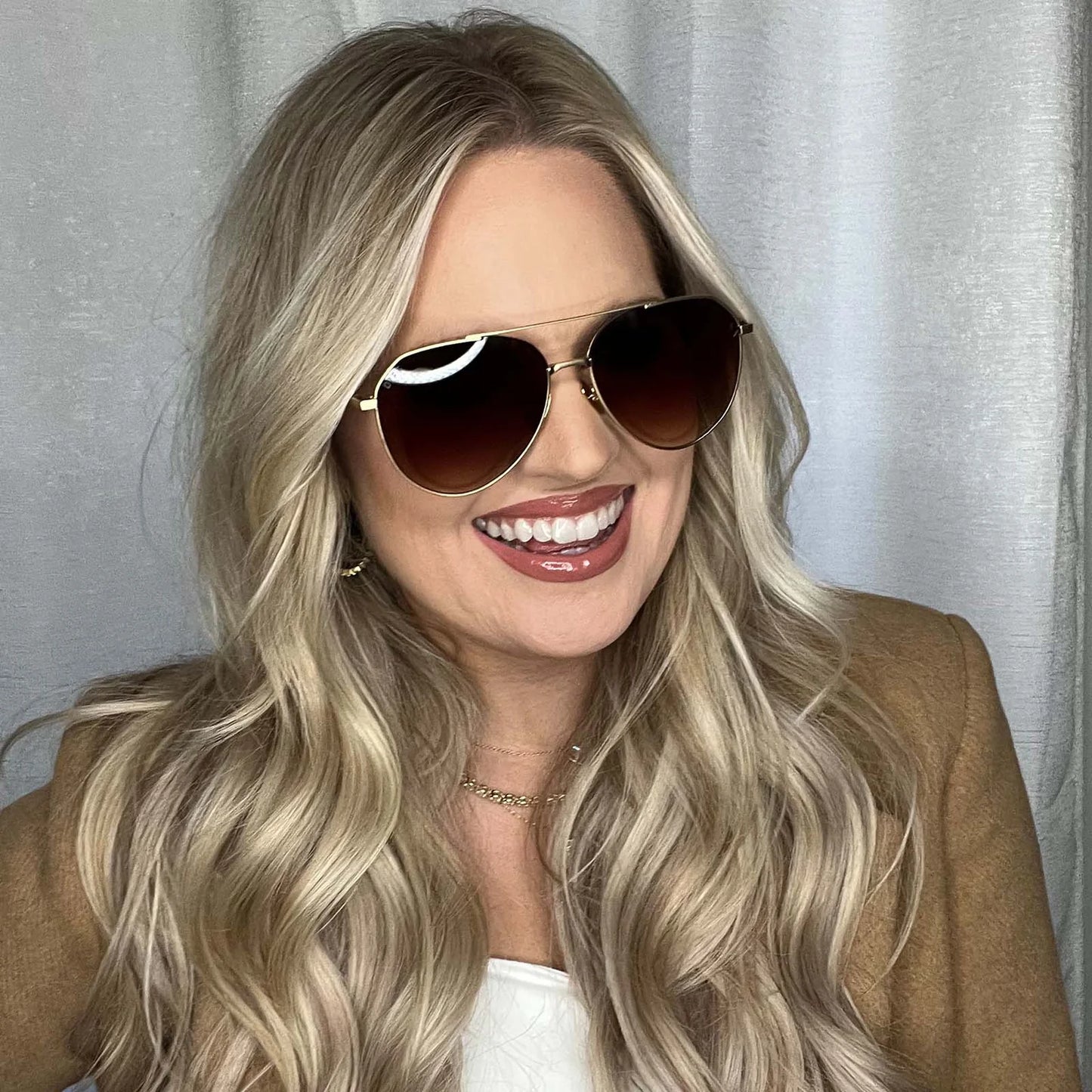 Diff/ Dash Sunglasses/ Brushed Gold + Coffee Gradient