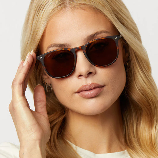 Diff/ Maxwell Sunglasses XL/ Matte Rich Tort + Brown Polarized