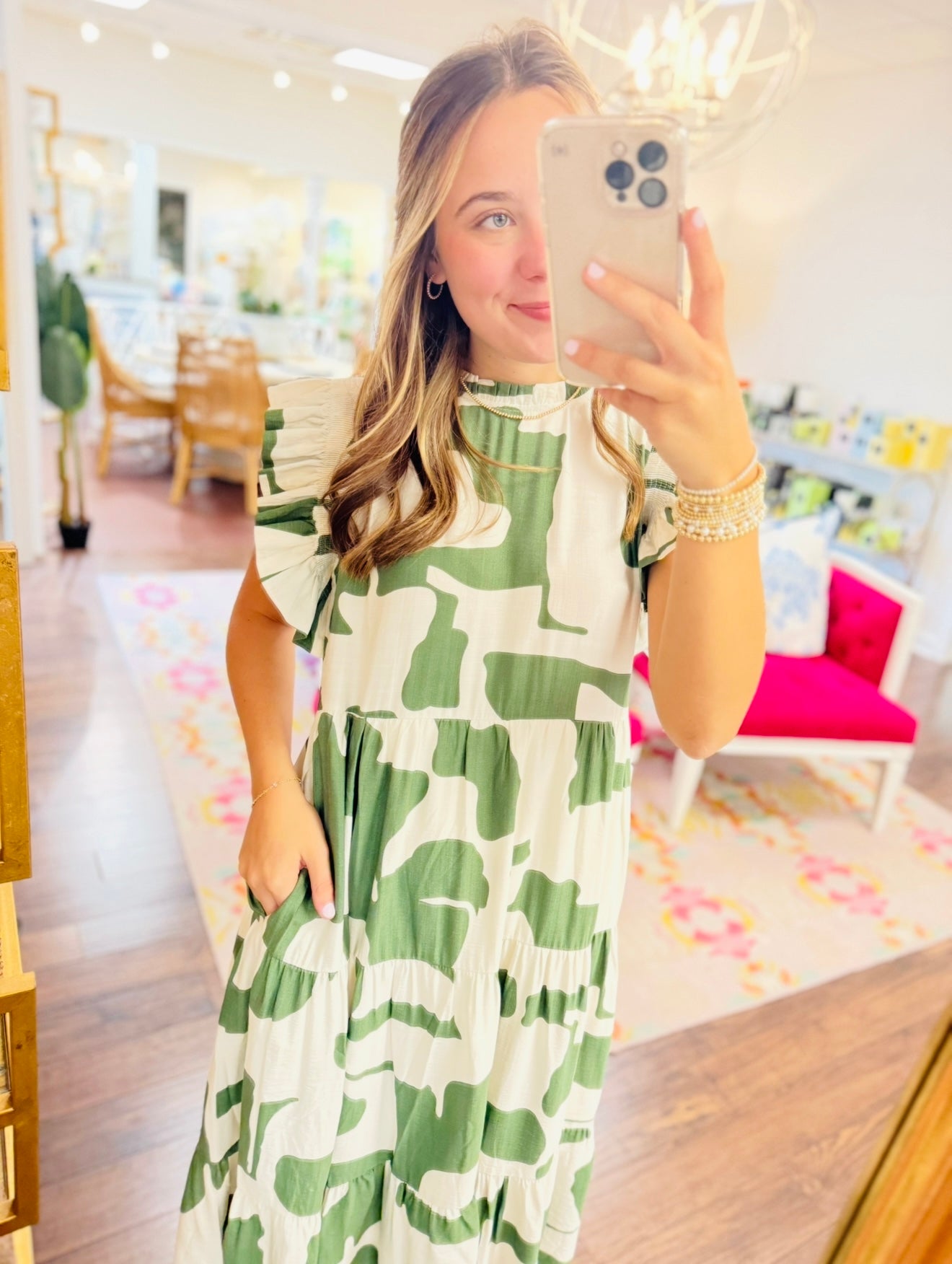 The Giverny Green Dress