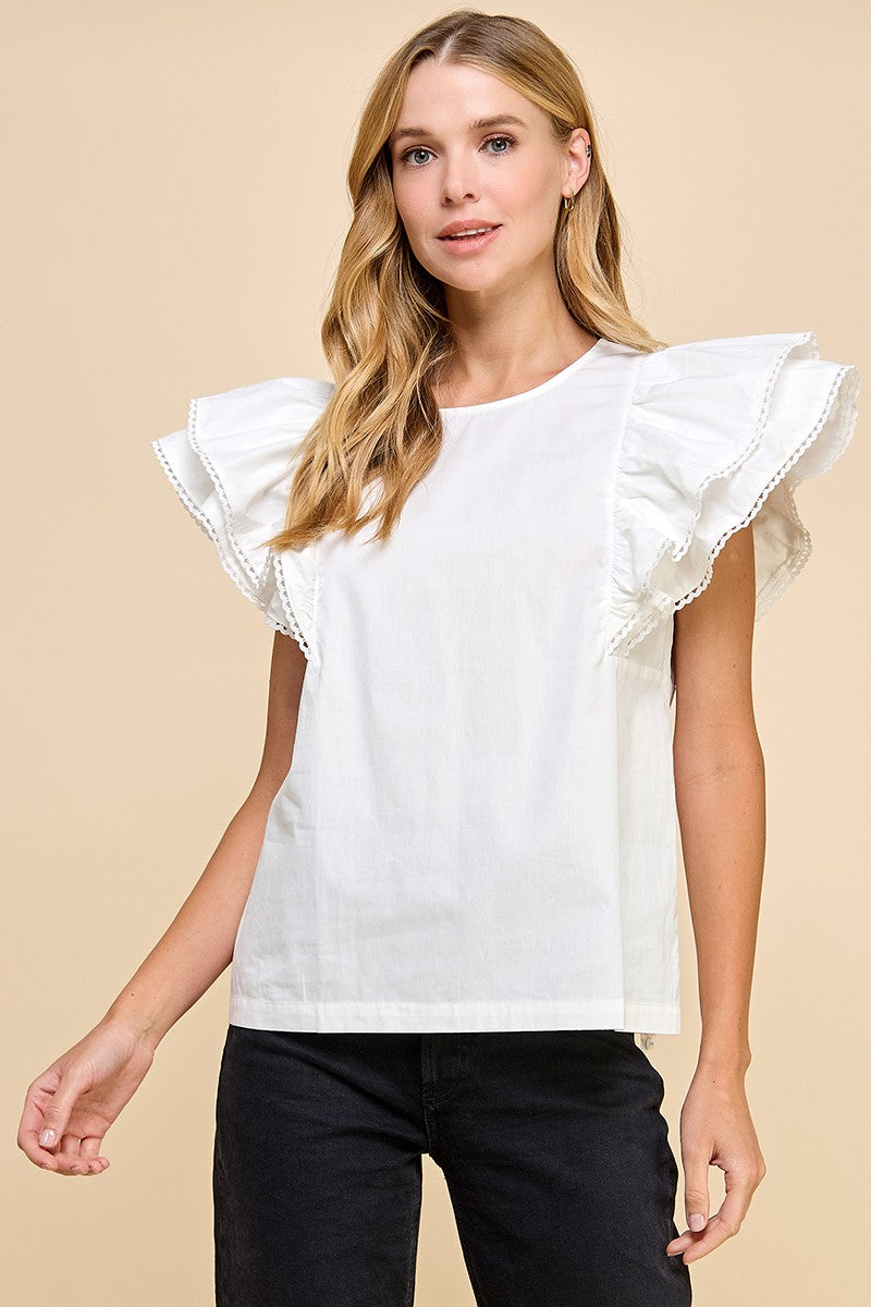 The Flounce Flutter Top