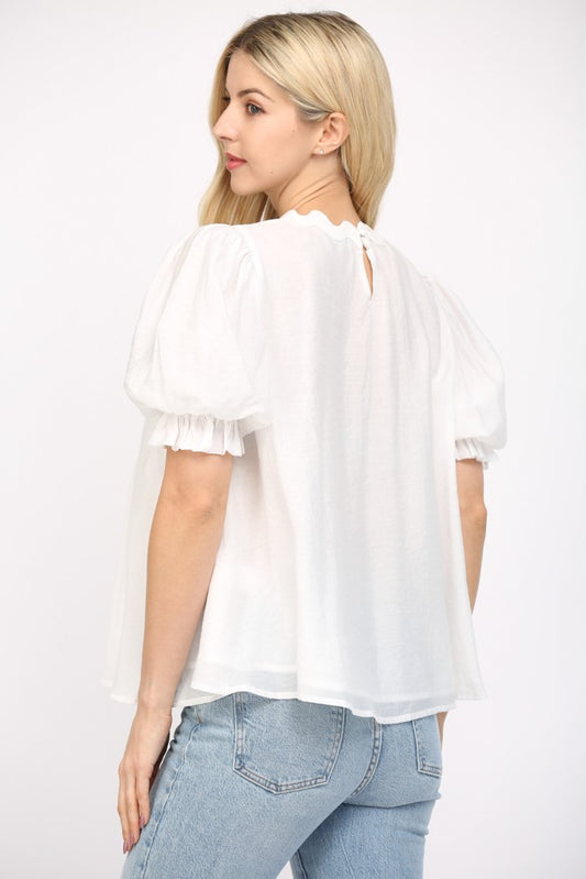 The Ronnie Ric Rac Top/ FINAL SALE