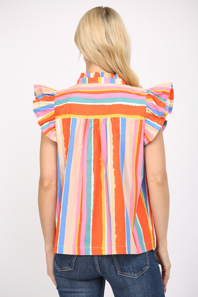 The Sonnie Striped Top/ FINAL SALE