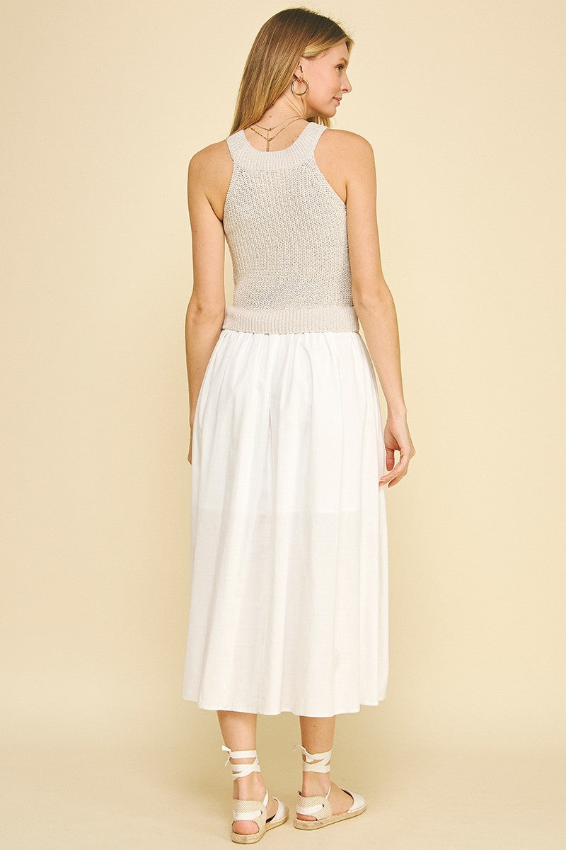 The Cecilia Contrast Midi Dress/ FINAL SALE
