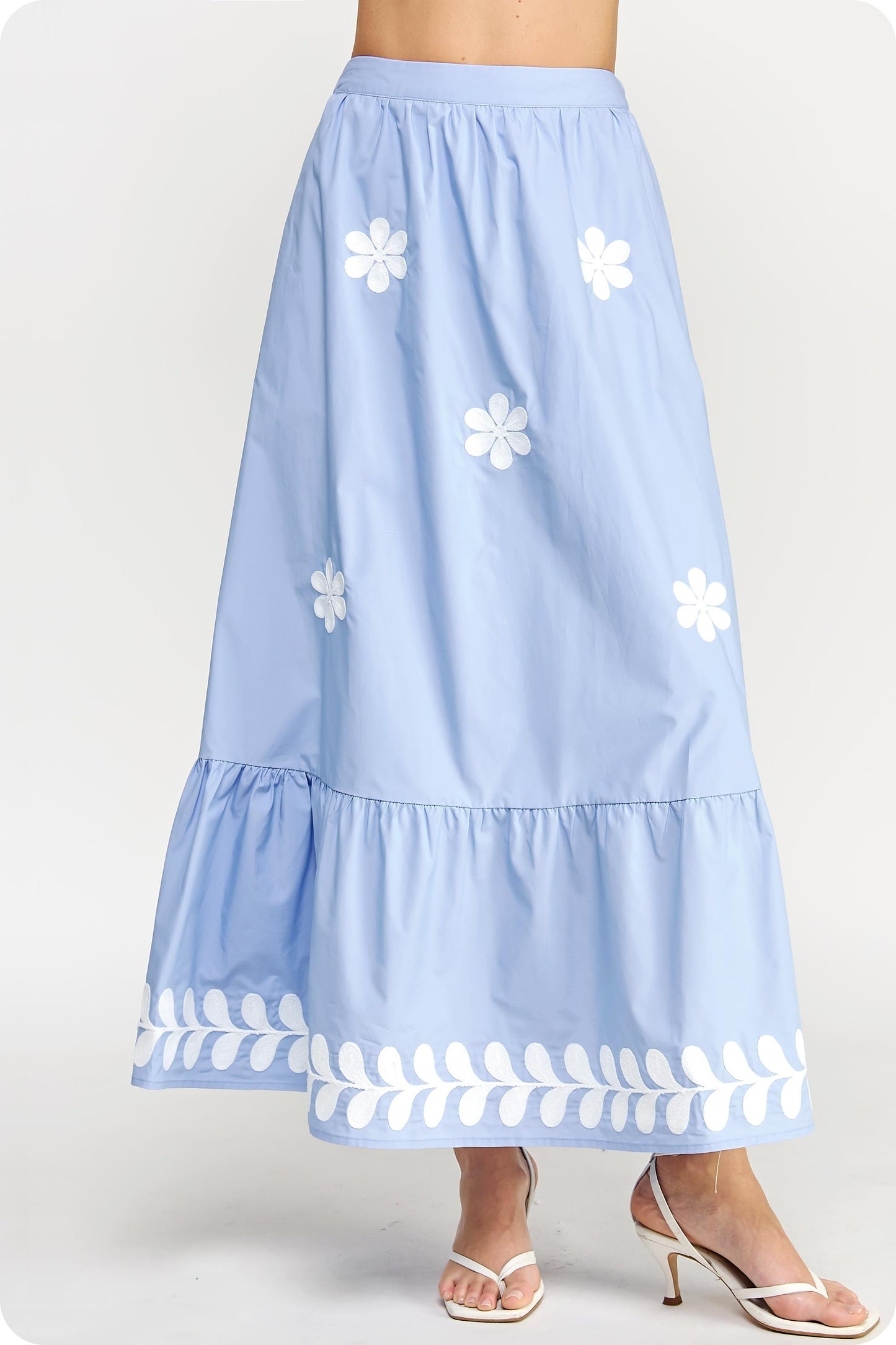 The Fria Floral Midi Skirt/ FINAL SALE