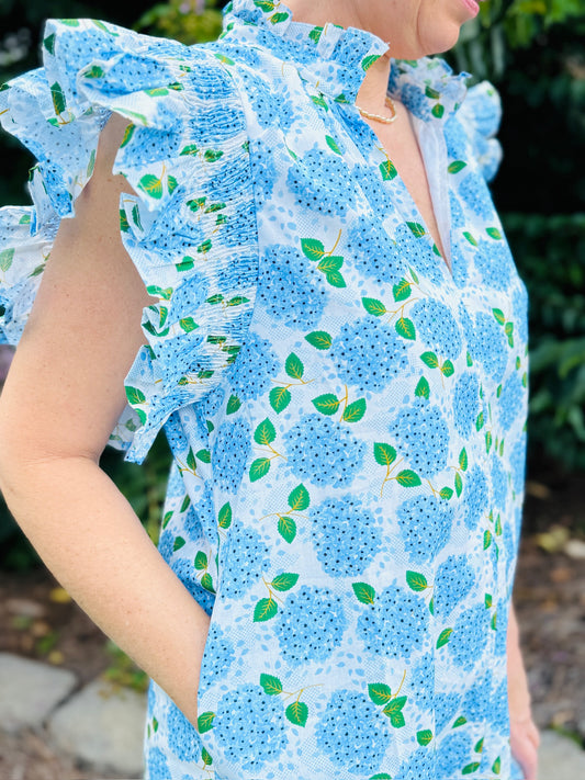 The Hollie Hydrangea Dress