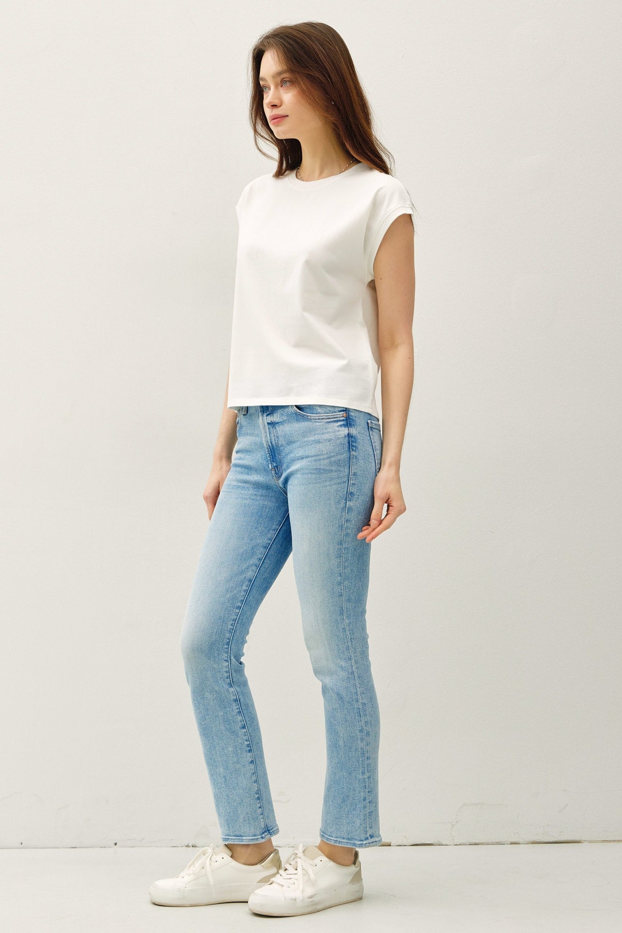 The Cristi Capped Sleeve Top