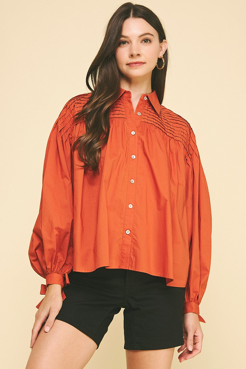 The Tyler Tucked Blouse
