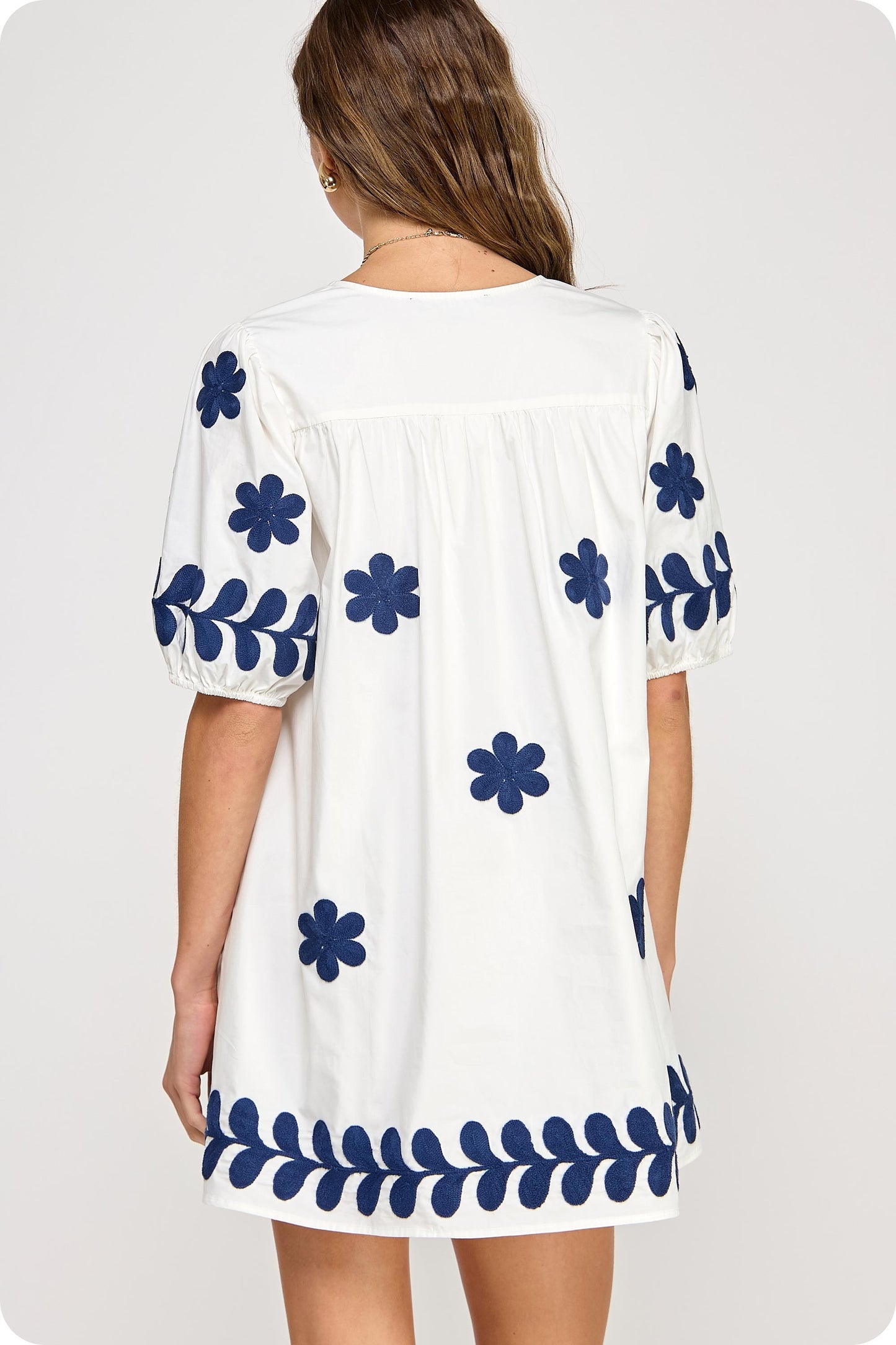 The Eva Lynn Embroidered Dress/ FINAL SALE