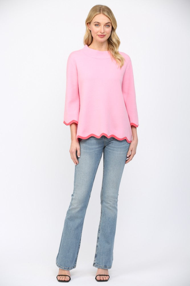 The Sharley Scallop Sweater