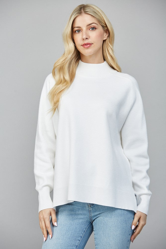 The Mela Mock Neck Sweater