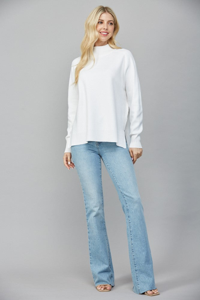 The Mela Mock Neck Sweater