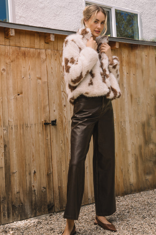 The Carlo Cow Fur Coat