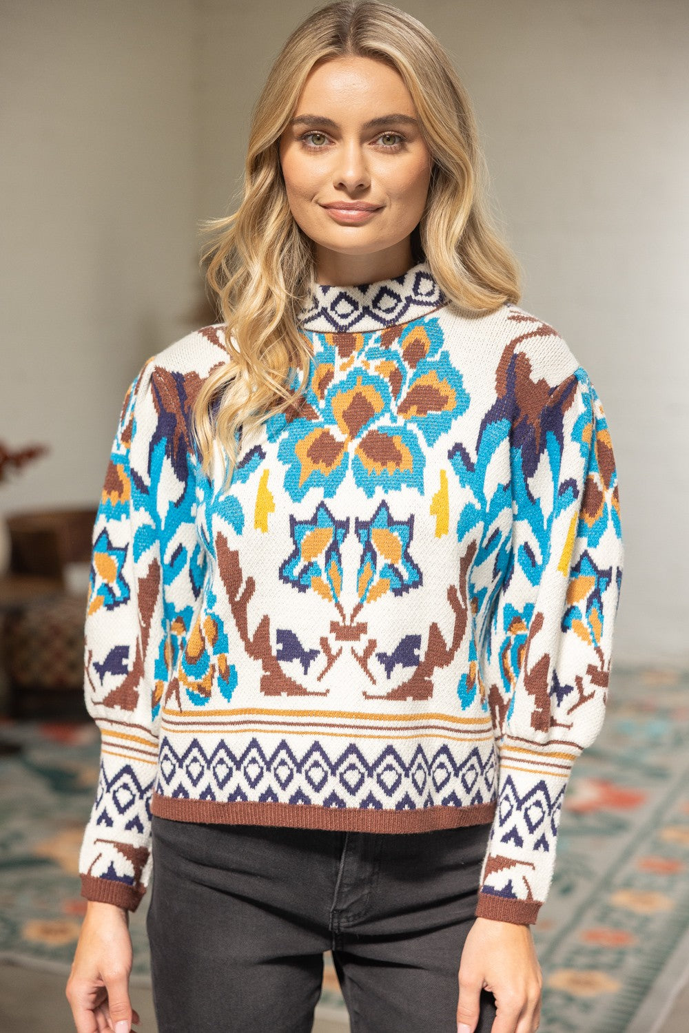 The Aleah Abstract Sweater