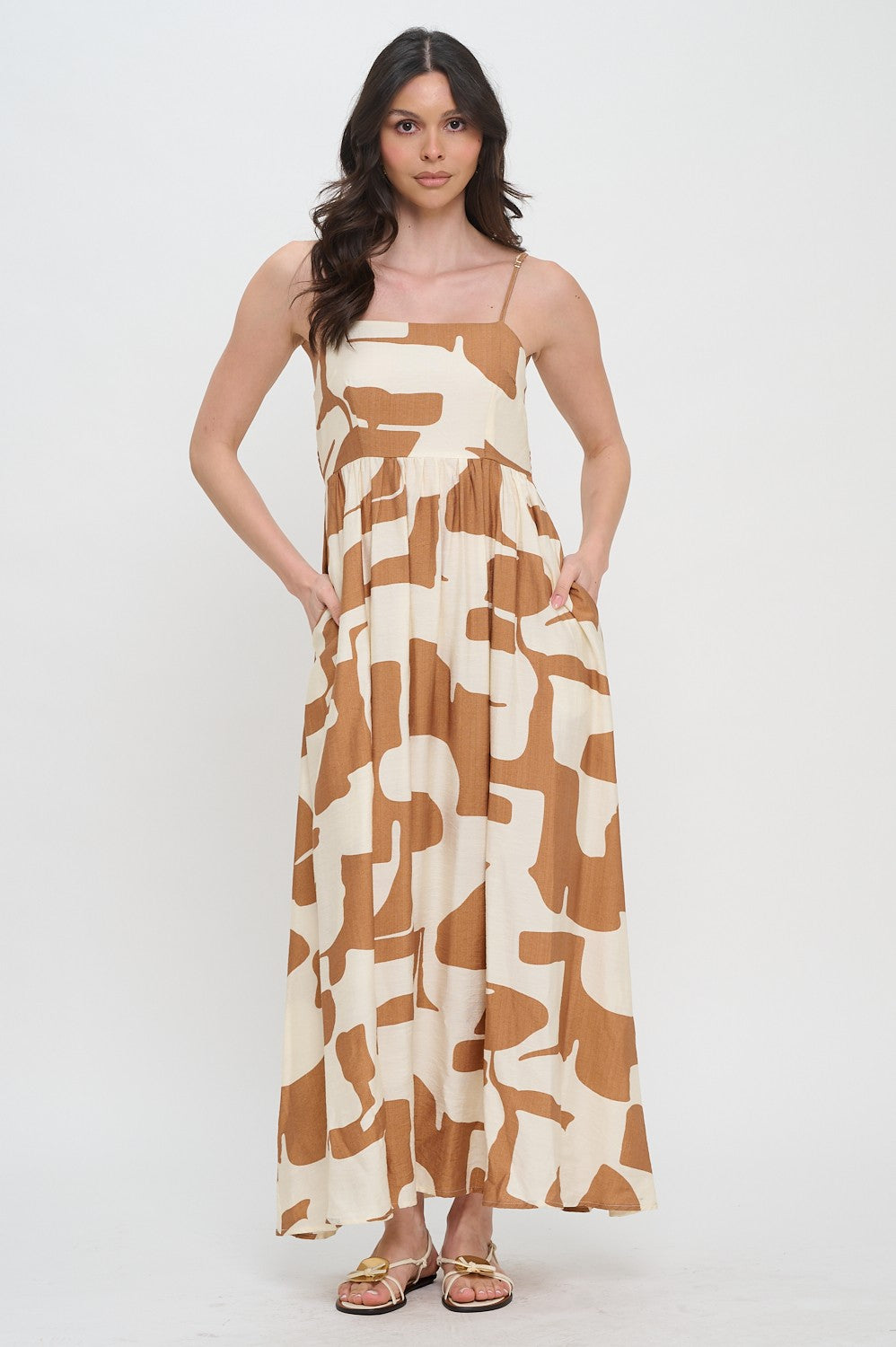The Terracotta Drift Maxi Dress