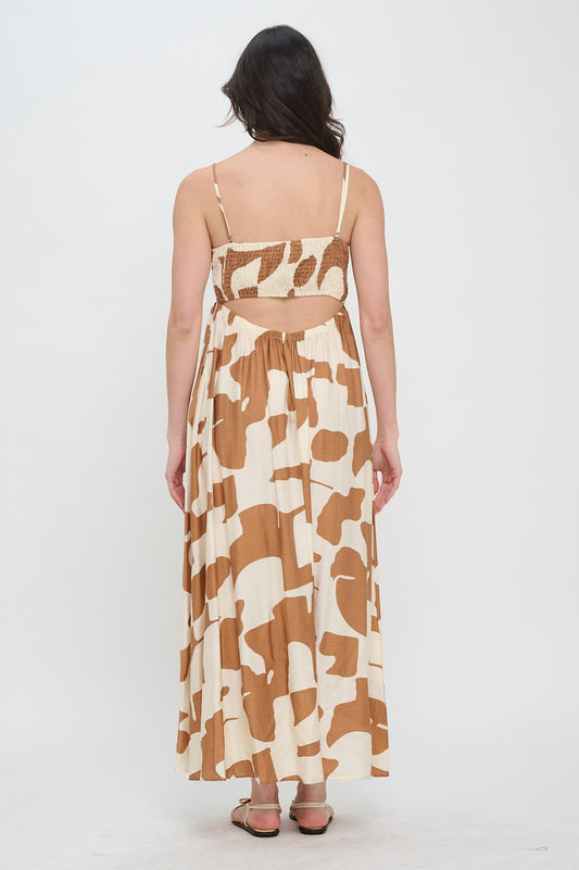 The Terracotta Drift Maxi Dress