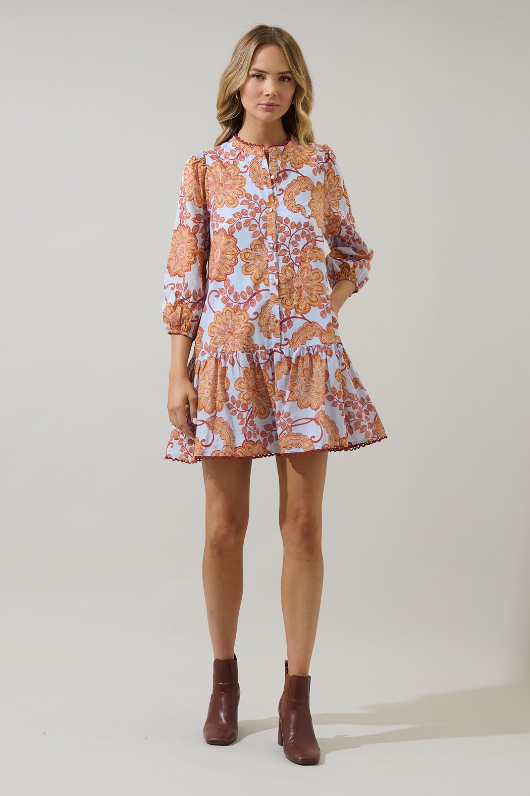 The Siany Floral Mini Dress