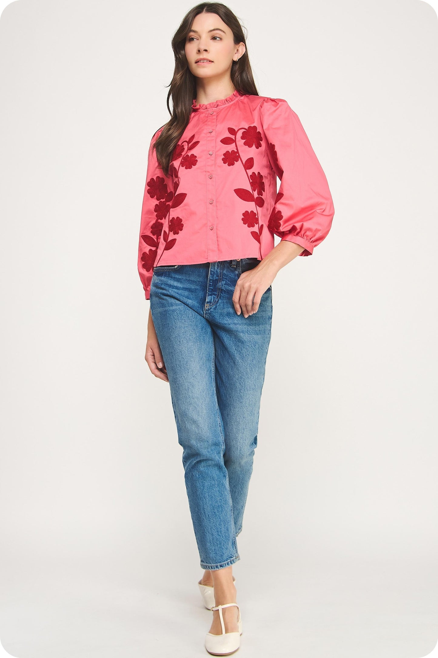 The Ello Embroidered Top