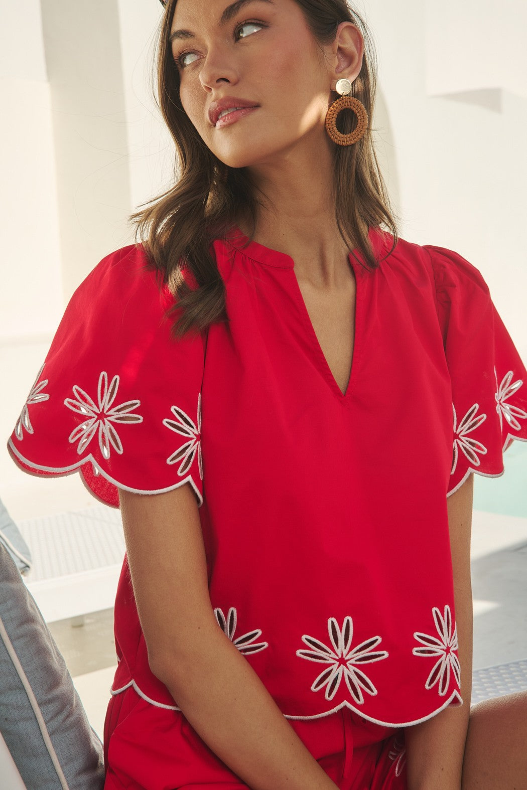 The Dayna Embroidered Top