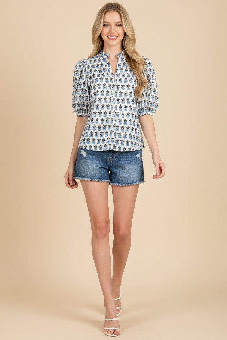 The Fallie Floral Top