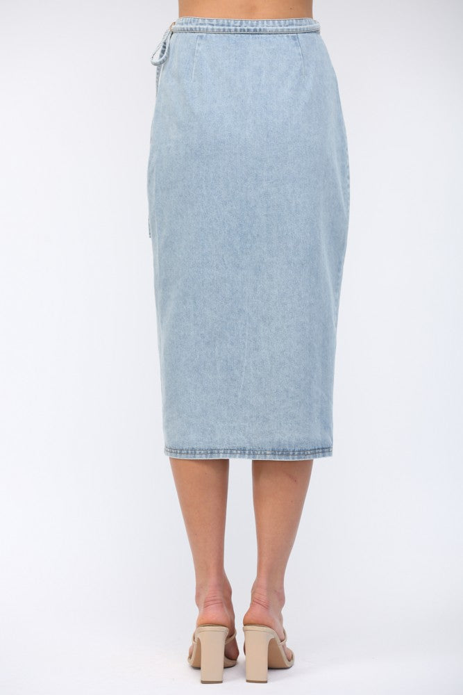 The Warren Wrap Midi Skirt