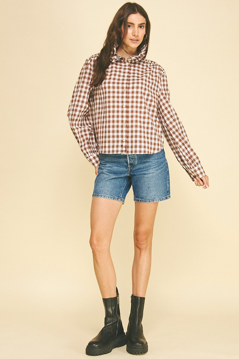 The Girlie Gingham Top
