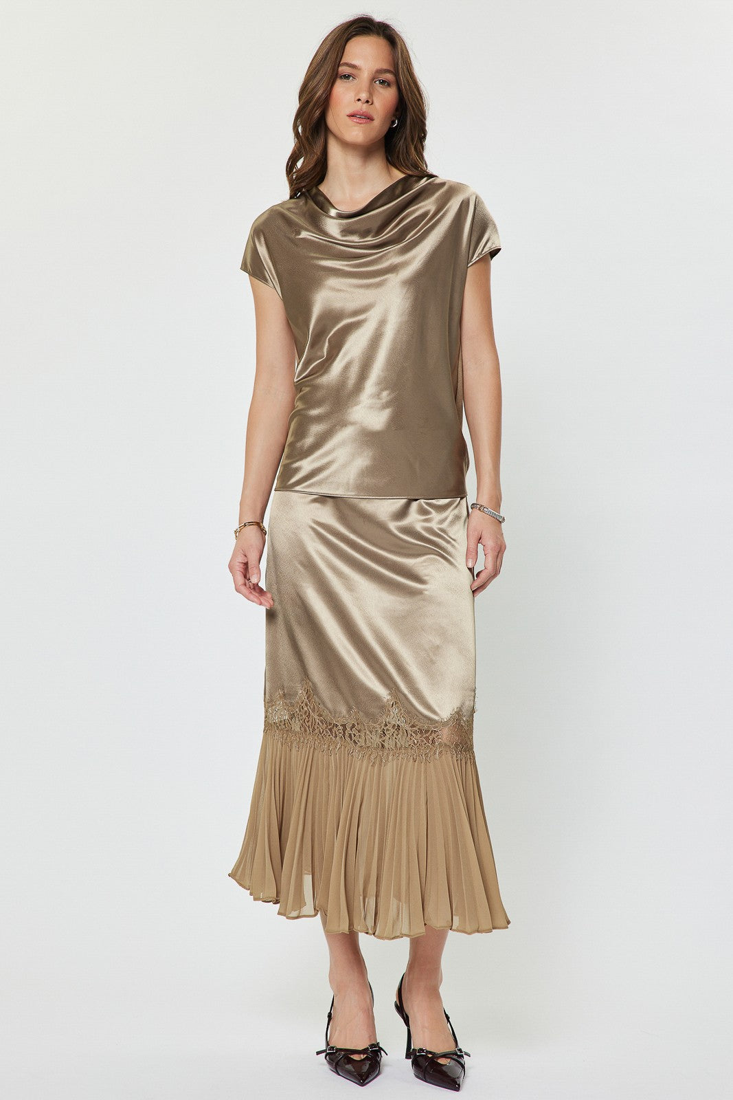 The Marleigh Metallic Top