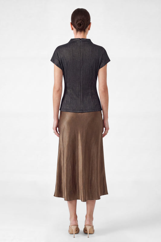 The Mimmie Metallic Top