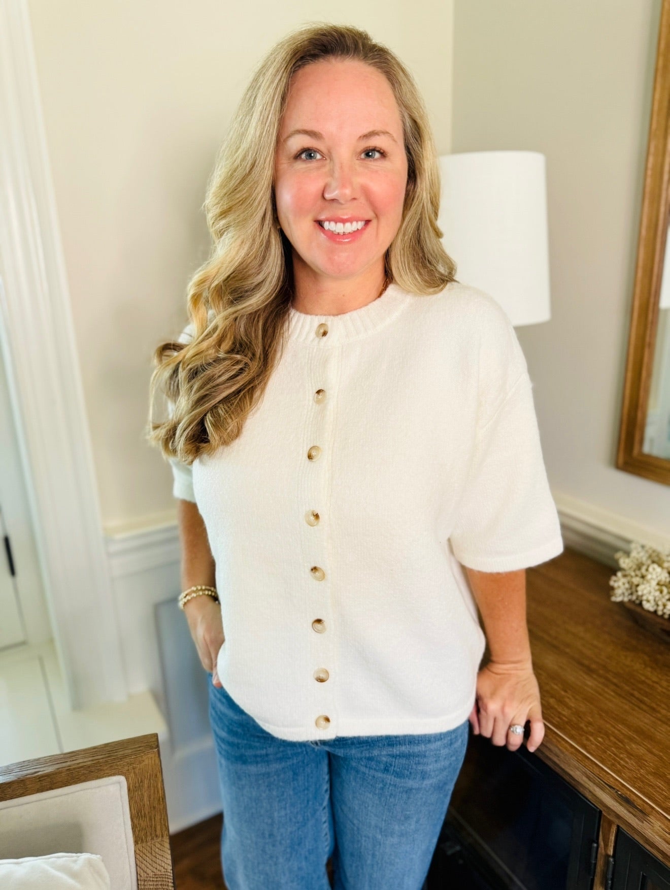 The Baylor Button Up Sweater