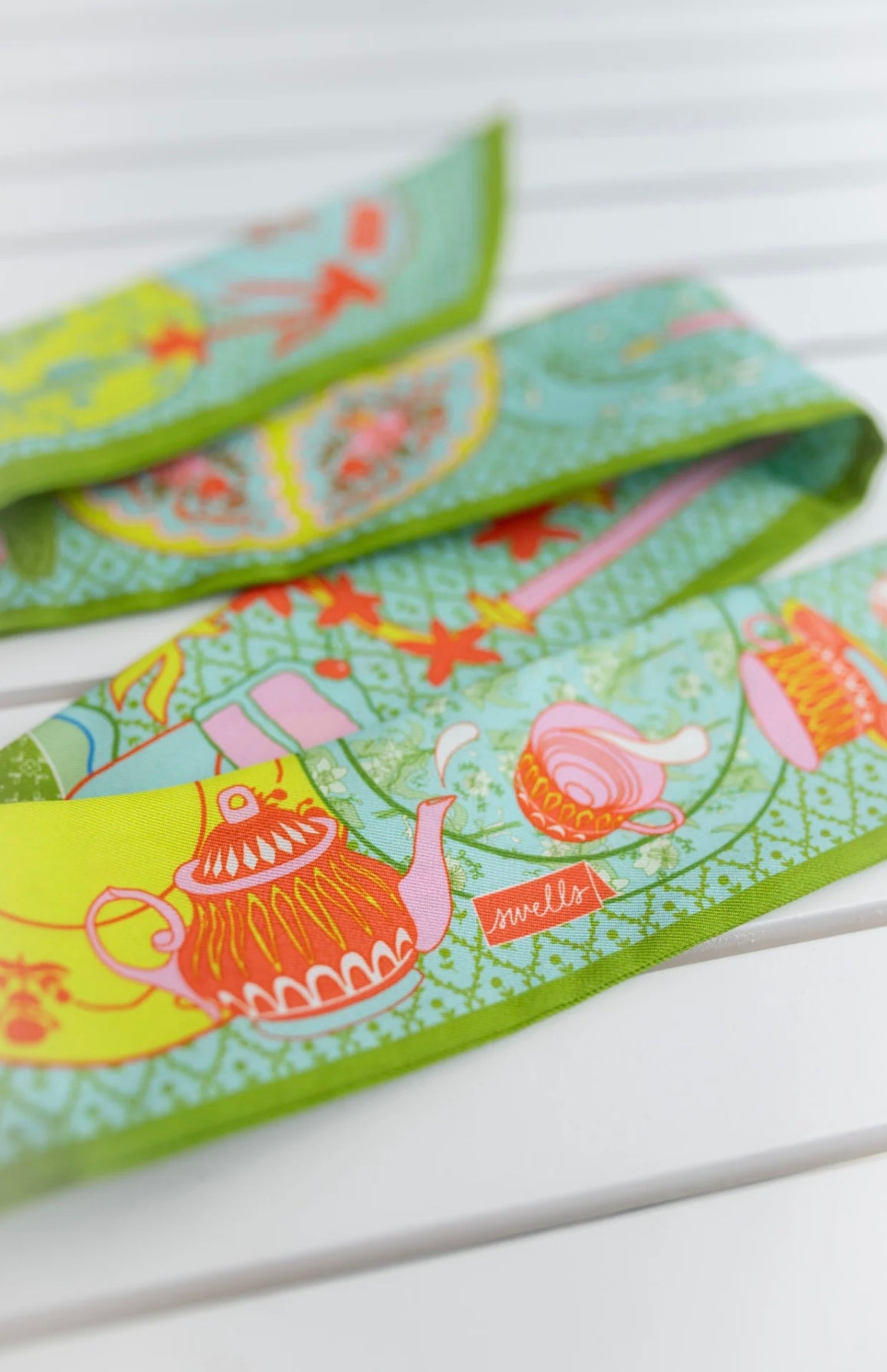 The Tea Party Silk Ribbon