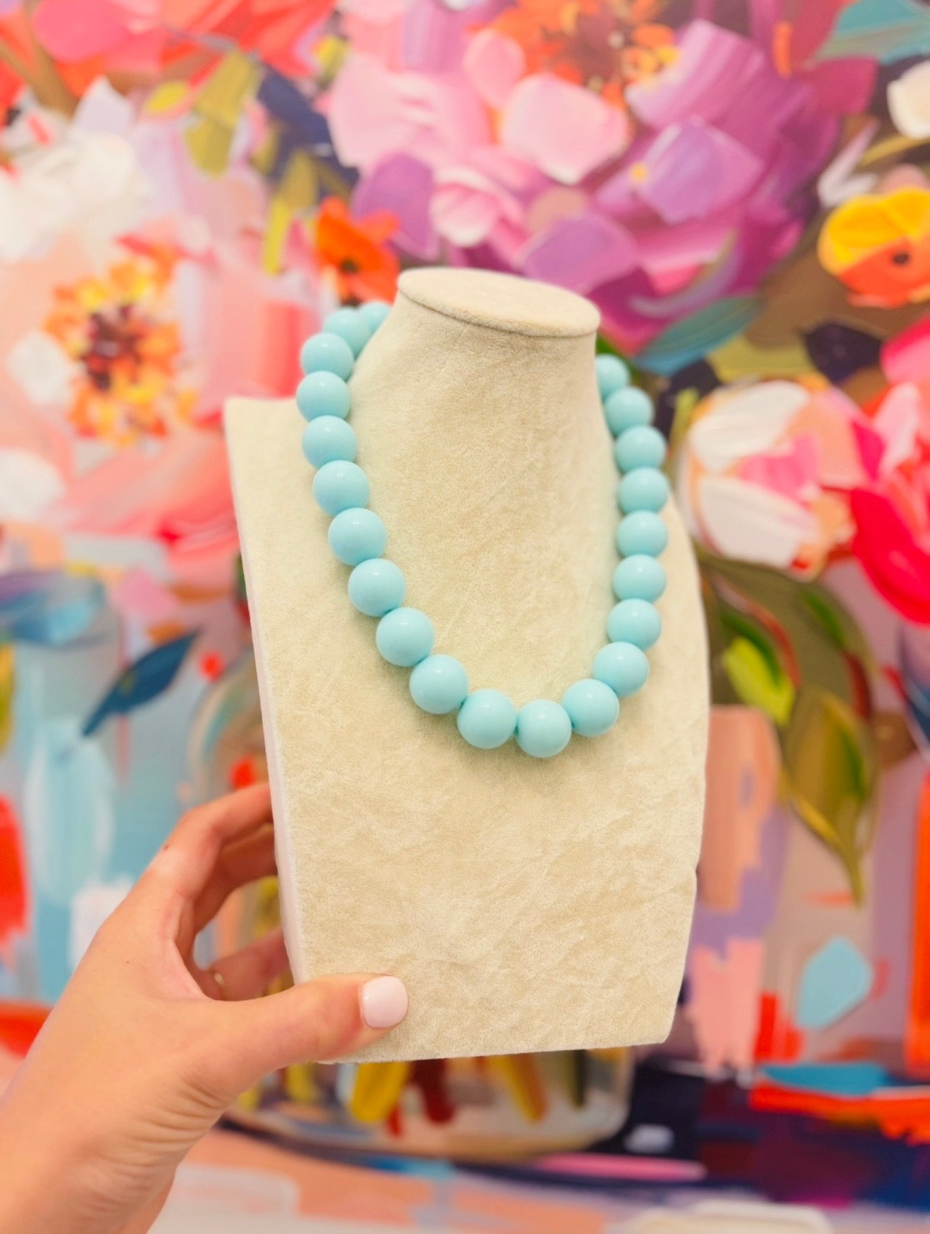HD/ The Mini Beaded Necklace/ Mint