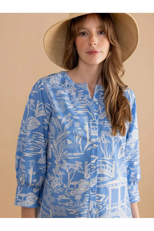 Double A/ Paloma Dress/ Sky Pagoda/ FINAL SALE