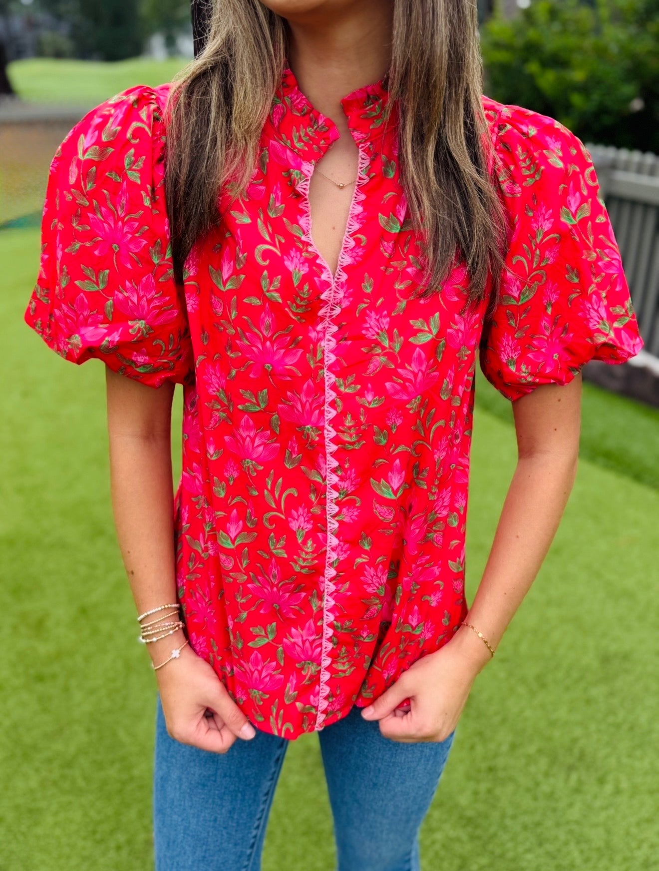 The Felicity Floral Top