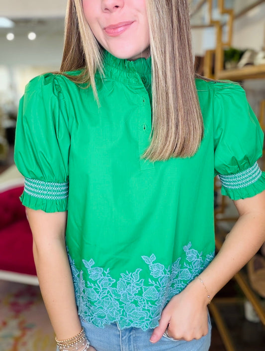 The Ellen Embroidered Top